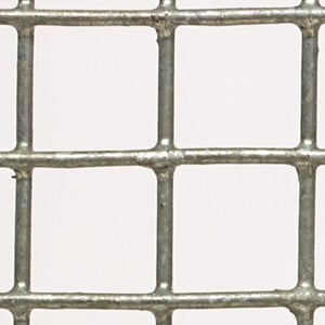 24 Length 12 Width Steel Woven Mesh Sheet Zinc Galvanized Finish 55% Open Area 0.032 Wire Diameter 
