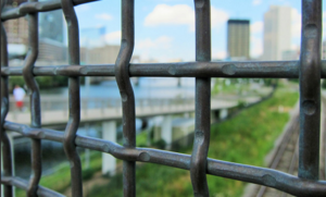 Darby's Woven Wire Mesh used in infill panel