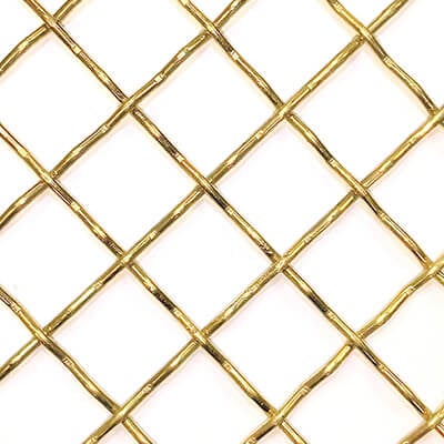 Brass Diamond Woven Mesh